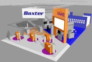 Custom Built Displays: Levy - Baxter Booth Rendering
