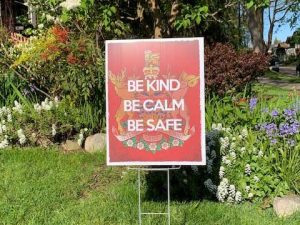covid-19 lawn sign