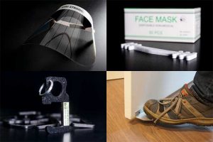 Personal Protective Equipment - PPE - 4 Small Images in One