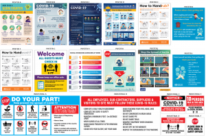 Coronavirus / Covid-19 Informative and Industrial Posters